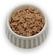 light pet food bowl