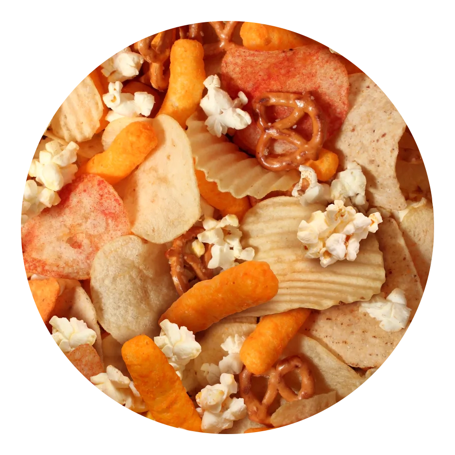 mixed salty snacks
