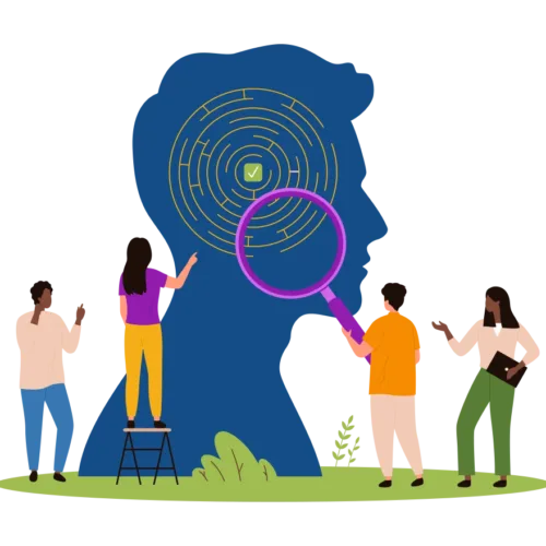 intricate graphic of the human brain and how it functions