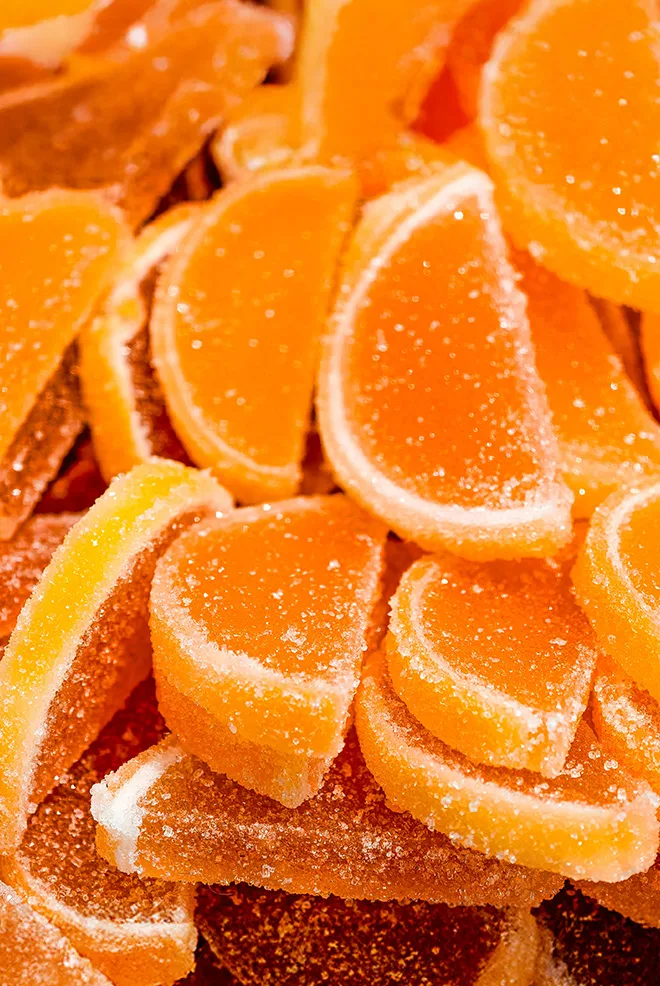 Premium gummies and jelly candy